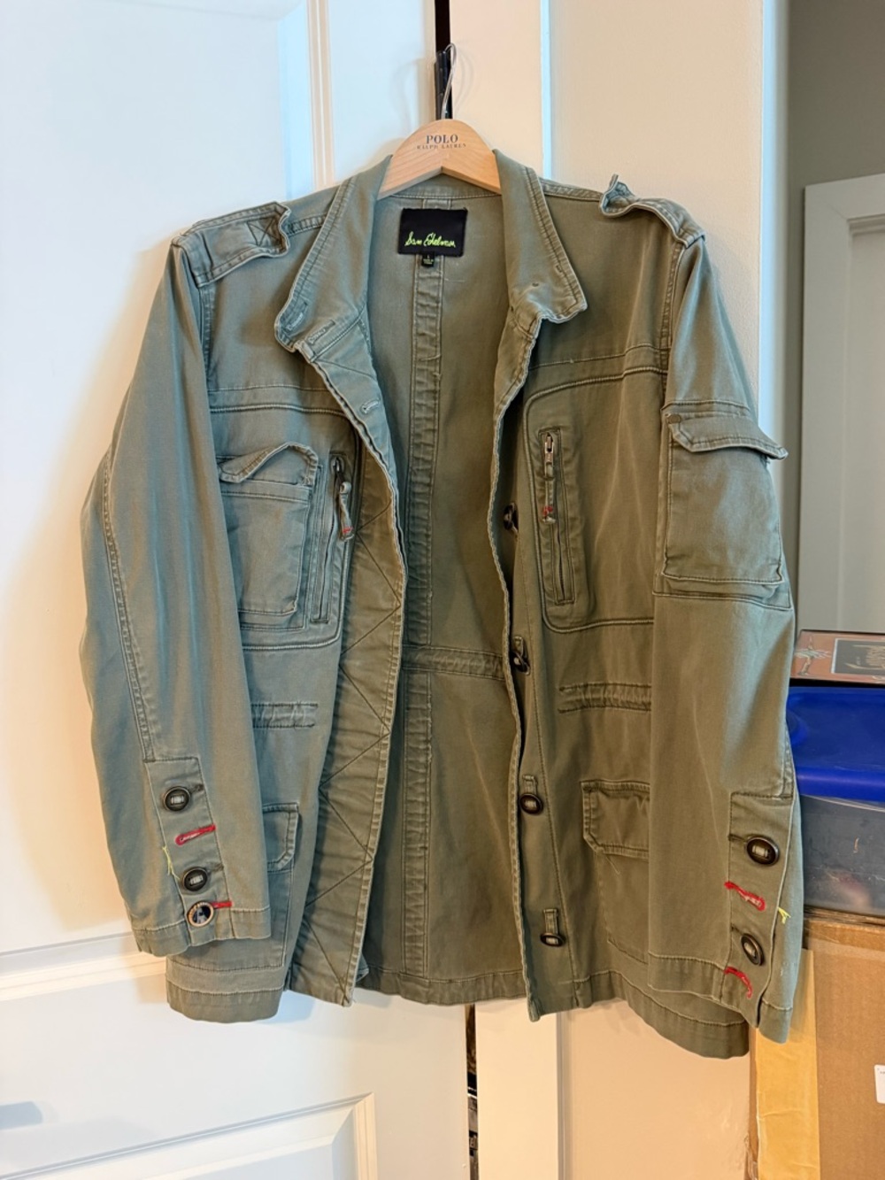 Sam Edelman Olive Green Military Field Jacket